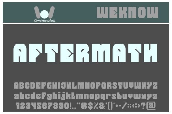 Aftermath: The Perfect Display Typeface for Handmade Shop Branding
