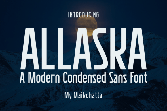 Allaska: A Bold Display Typeface for Modern Editorial Design