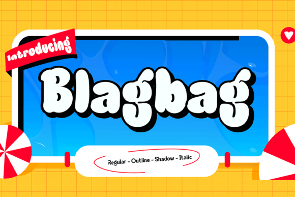 Blagbag: The Perfect Urban Graffiti Font for Handmade Crafts