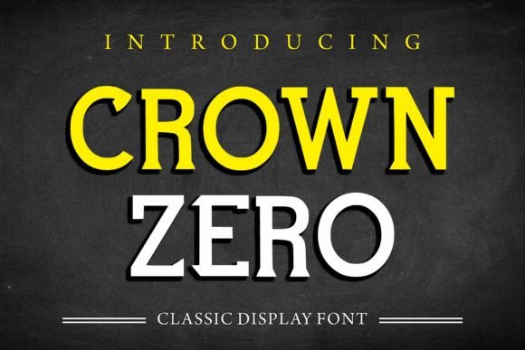 Crown Zero: The Sharp Display Font for Modern Editorial Design