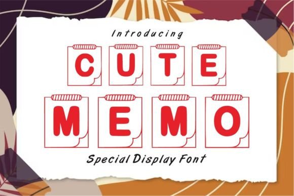 Cute Memo: The Perfect Display Font for Small Business Branding