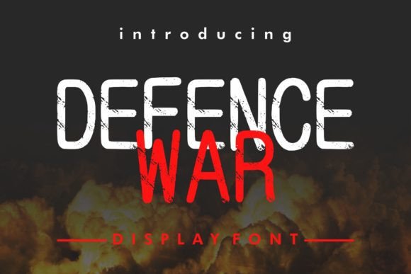 Defence War: The Grunge Display Font That Transformed a Brand Identity