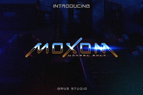 Grvs Moxom Modern Futuristic Font for Bold Brand Identity