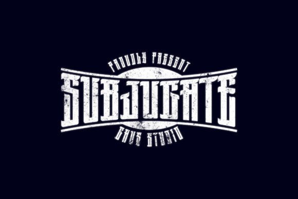 Grvs Subjugate Dark Esport: A Bold Display Typeface for Brand Identity