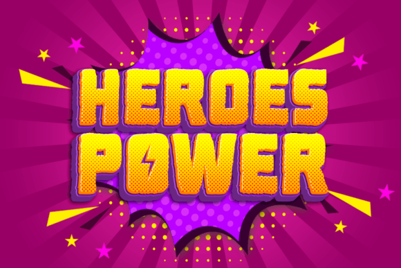 Heroes Power: A Bold Display Typeface for Modern Editorial Design