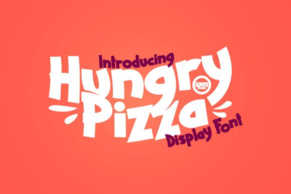 Hungry Pizza: A Playful Display Typeface for Modern Editorial Design