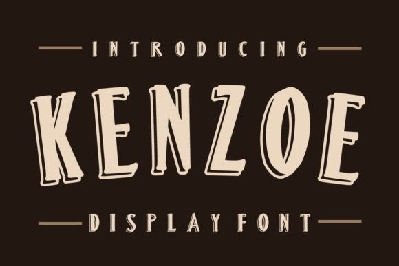 Kenzoe: A Bold Display Typeface for Editorial Design