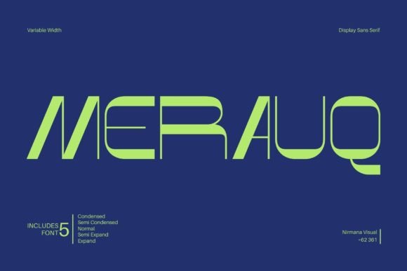 Merauq: A Display Typeface for Editorial Harmony