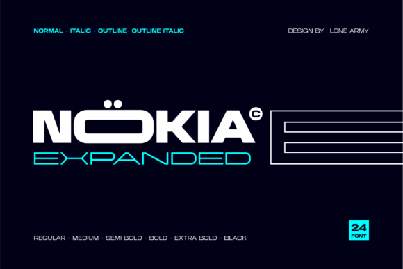 Nokia Expanded: The Bold Typeface for High-Impact Campaigns