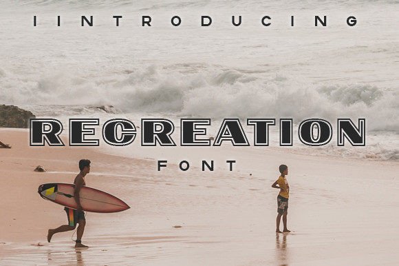 Recreation: A Display Typeface for Modern Editorial Design