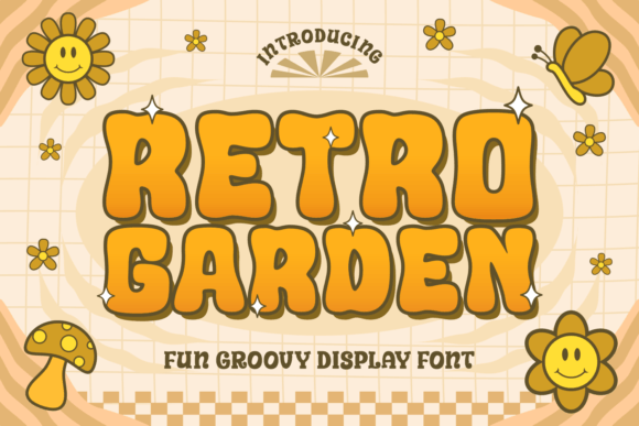 Retro Garden: A Whimsical Display Typeface for Bold Branding