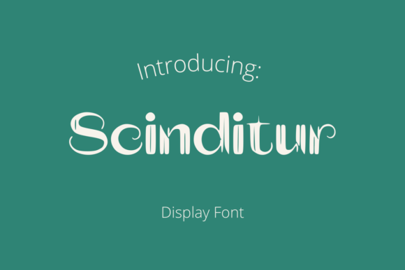 Scinditur: The Modern Display Font for Bold Brand Identity