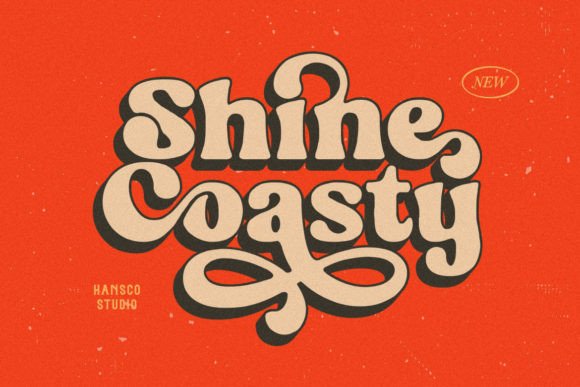 Shine Coasty: The Retro Bold Display Font for Scroll-Stopping Campaigns