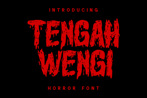 Tengah Wengi: A Mystical Display Typeface for Digital Brands