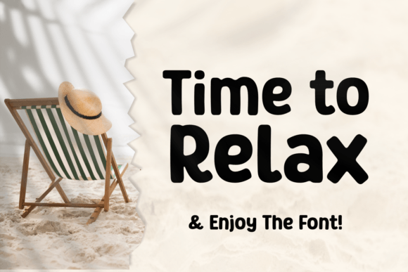 Time to Relax: A Premium Display Font for Editorial Design