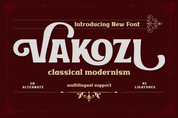 Vakozi: The Premium Serif Font for Elegant Brand Identity