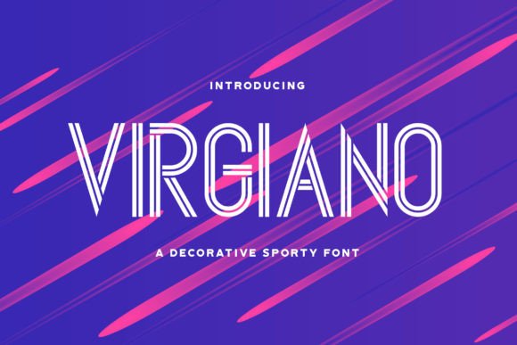 Virgiano: The Sporty Display Font for Modern Editorial Design