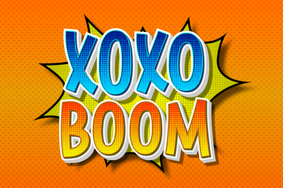 Xoxo Boom: A Playful Display Font for Bold Brand Identities